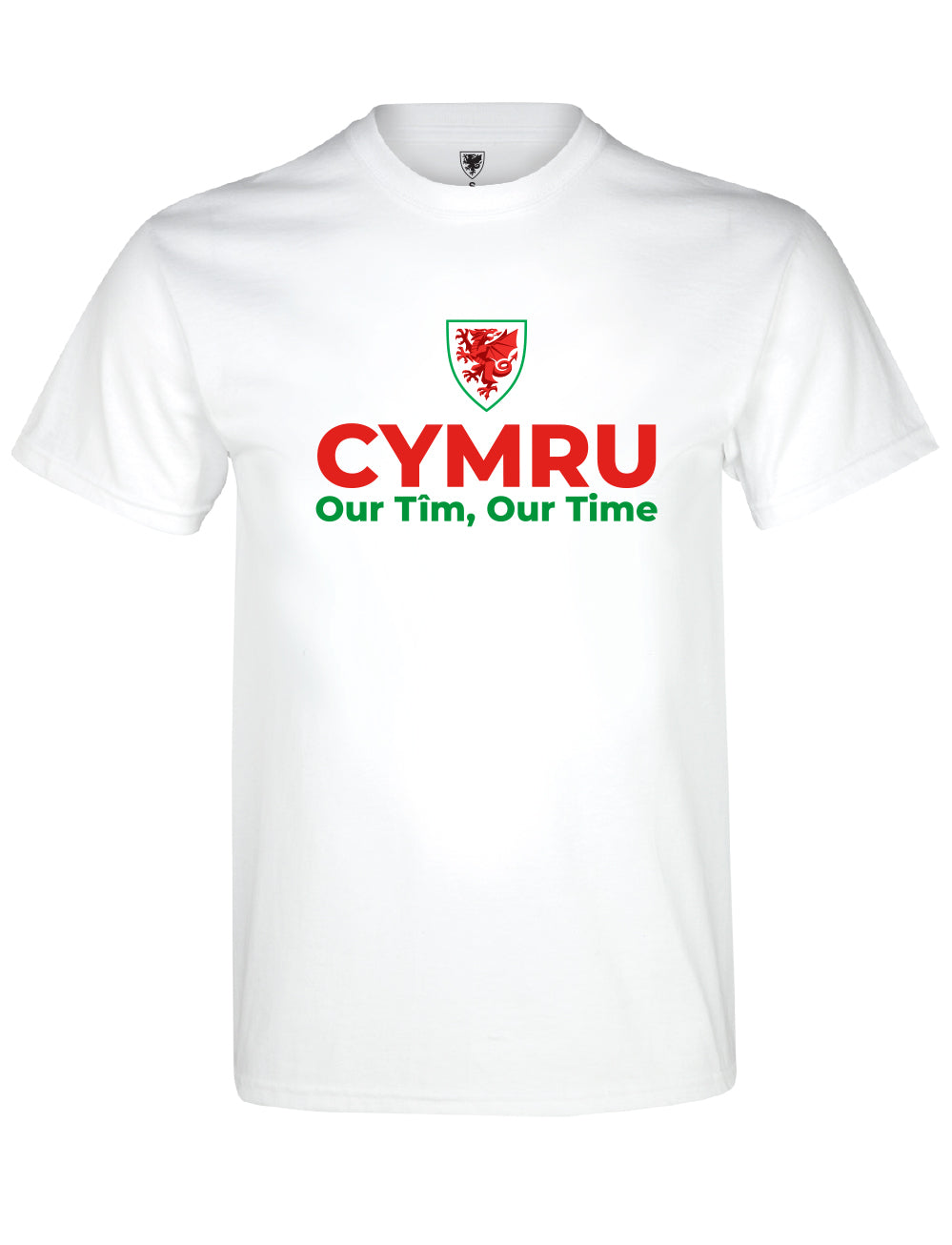 Official Team Wales 'Our Time' T-Shirt - White - The World Football Store