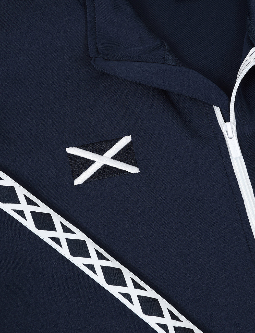 Official Team Scotland Taped Track Top - Navy - The World Football Store