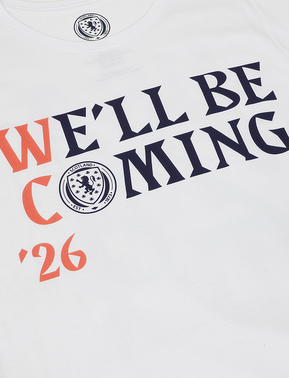 Official Team Scotland Women's 'We'll be Coming' Qualification T-Shirt - The World Football Store