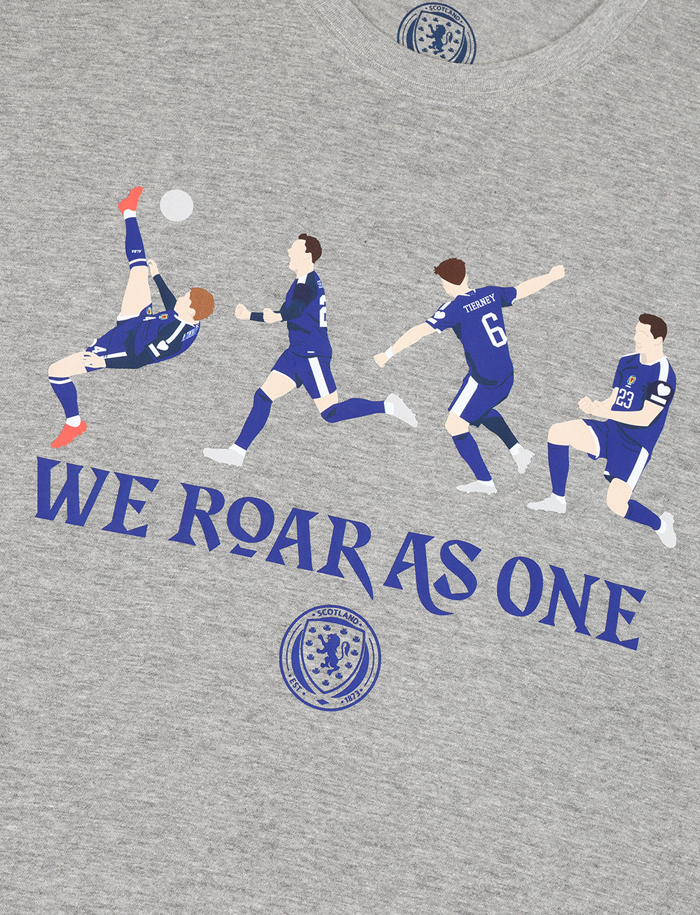 Official Team Scotland 'Roar as One' - Grey Marl - The World Football Store