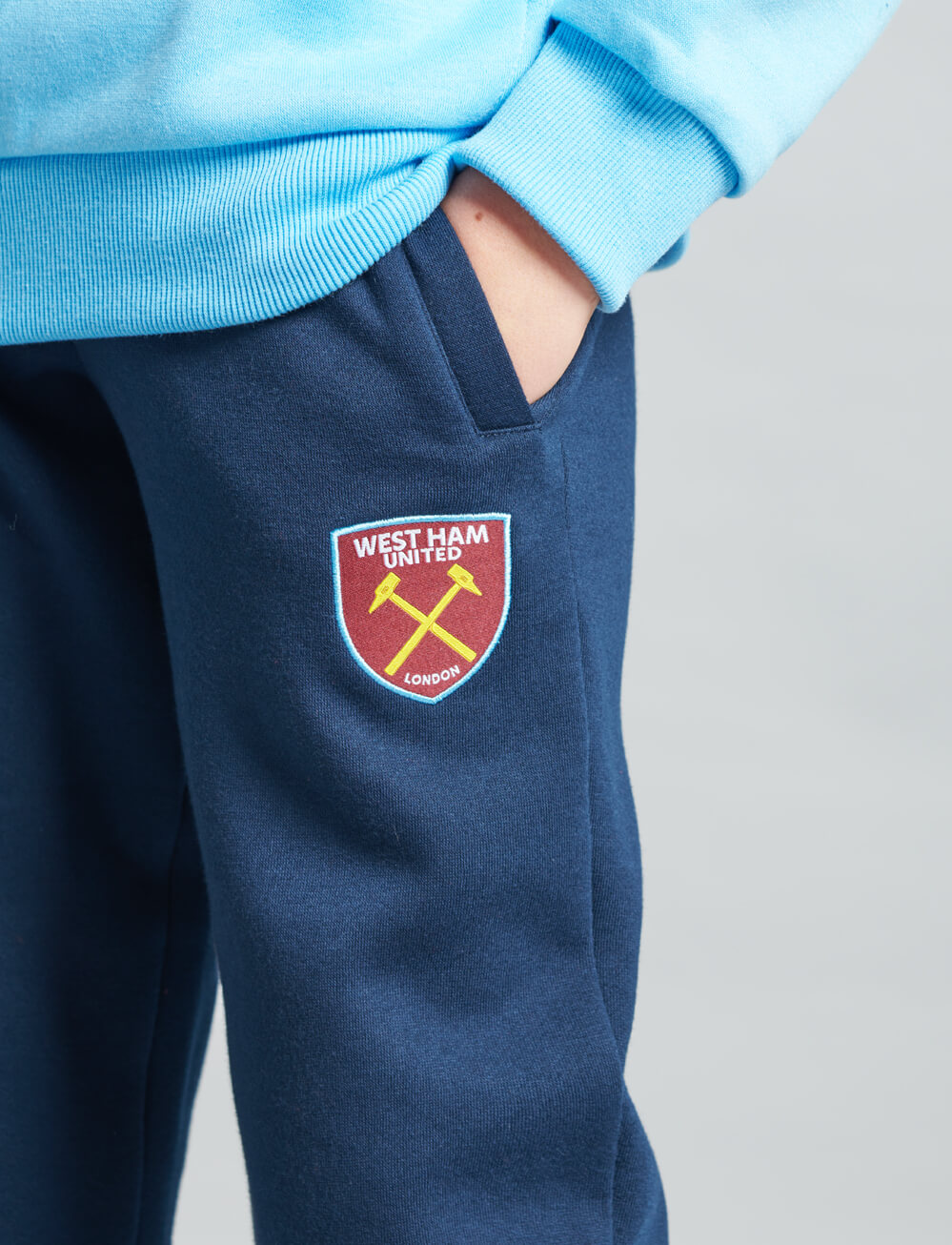 Official West Ham United Kids Joggers - Navy - The World Football Store