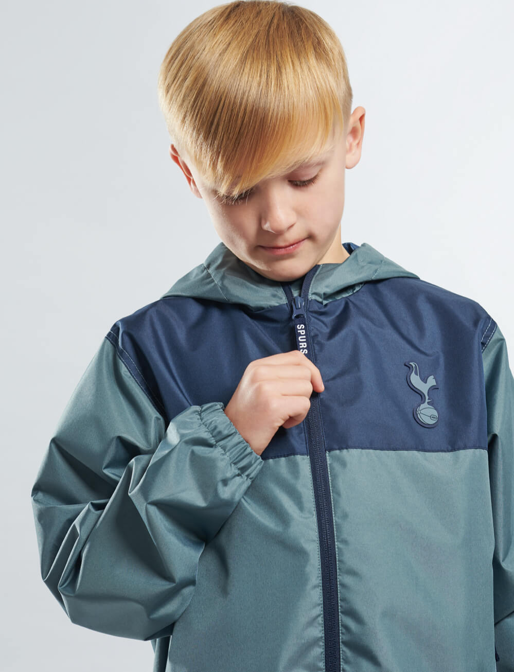 Official Tottenham Kids Shower Jacket - Stormy Weather - The World Football Store