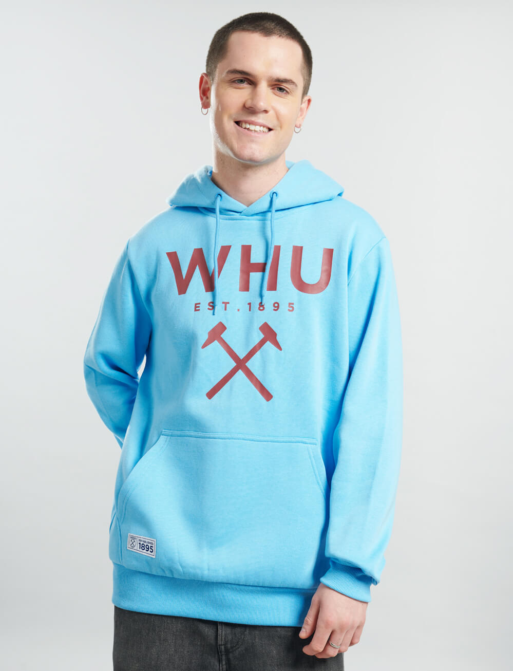 Official West Ham United Logo Hoodie - Blue - The World Football Store