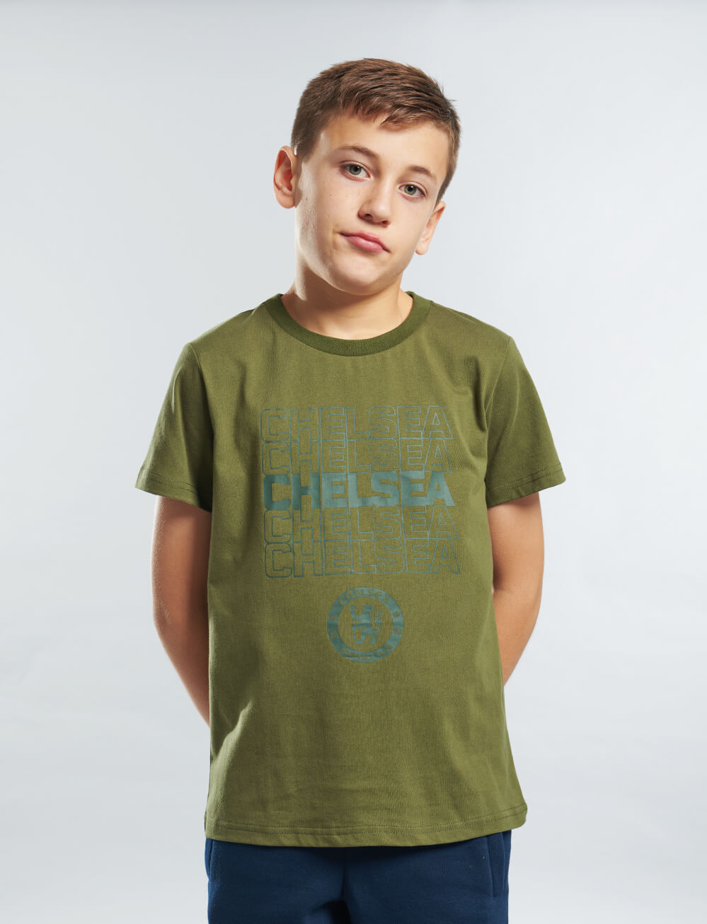 Official Chelsea Kids Graphic T-Shirt - Cypress - The World Football Store
