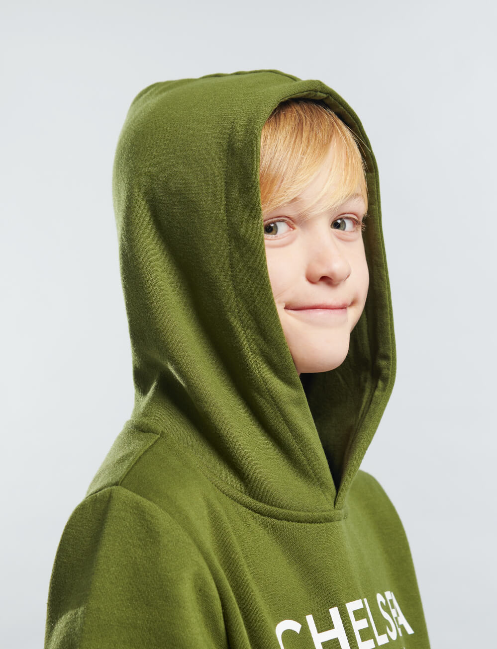 Official Chelsea Kids Logo Hoodie - Cypress - The World Football Store
