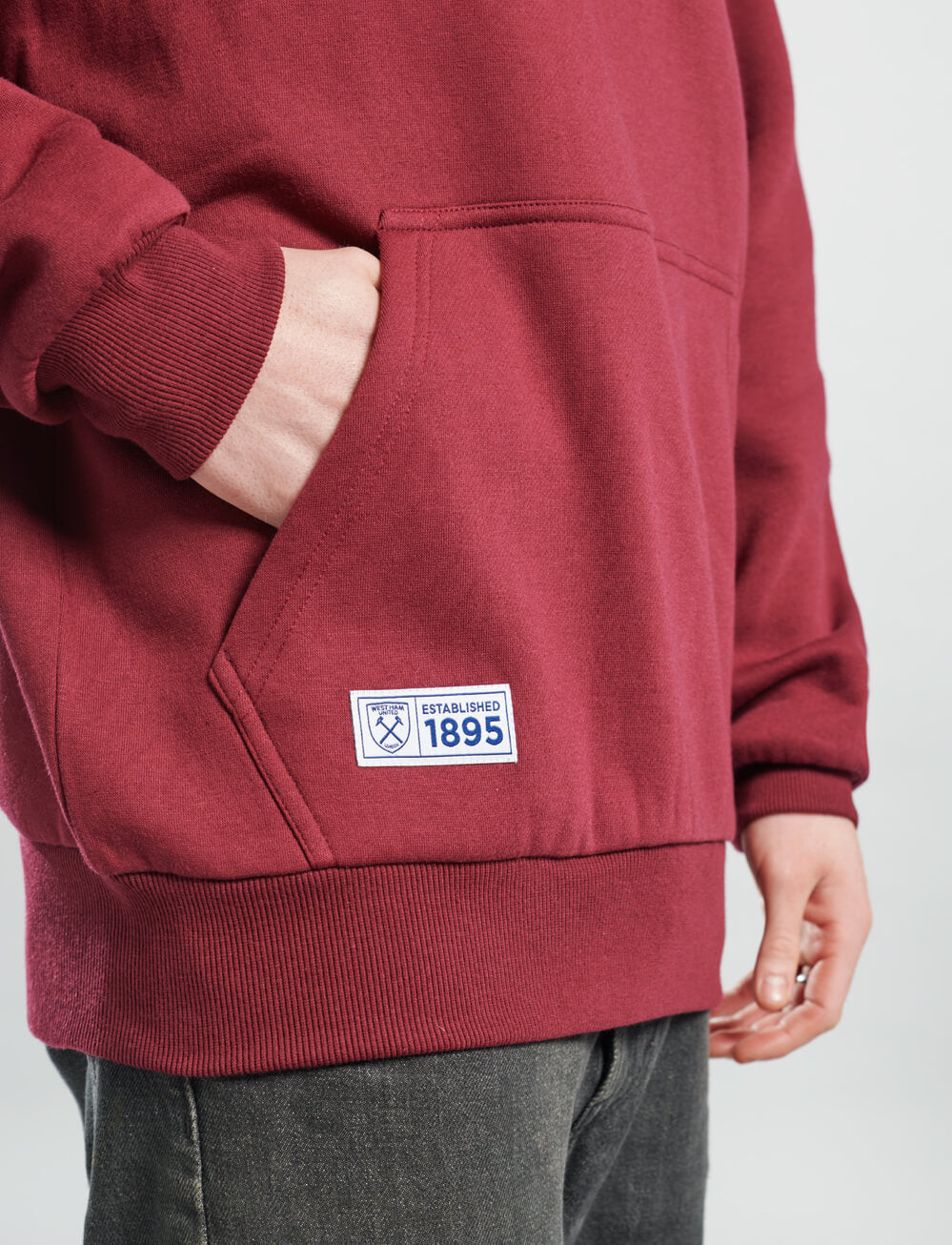 Official West Ham United Crest Hoodie - Claret - The World Football Store
