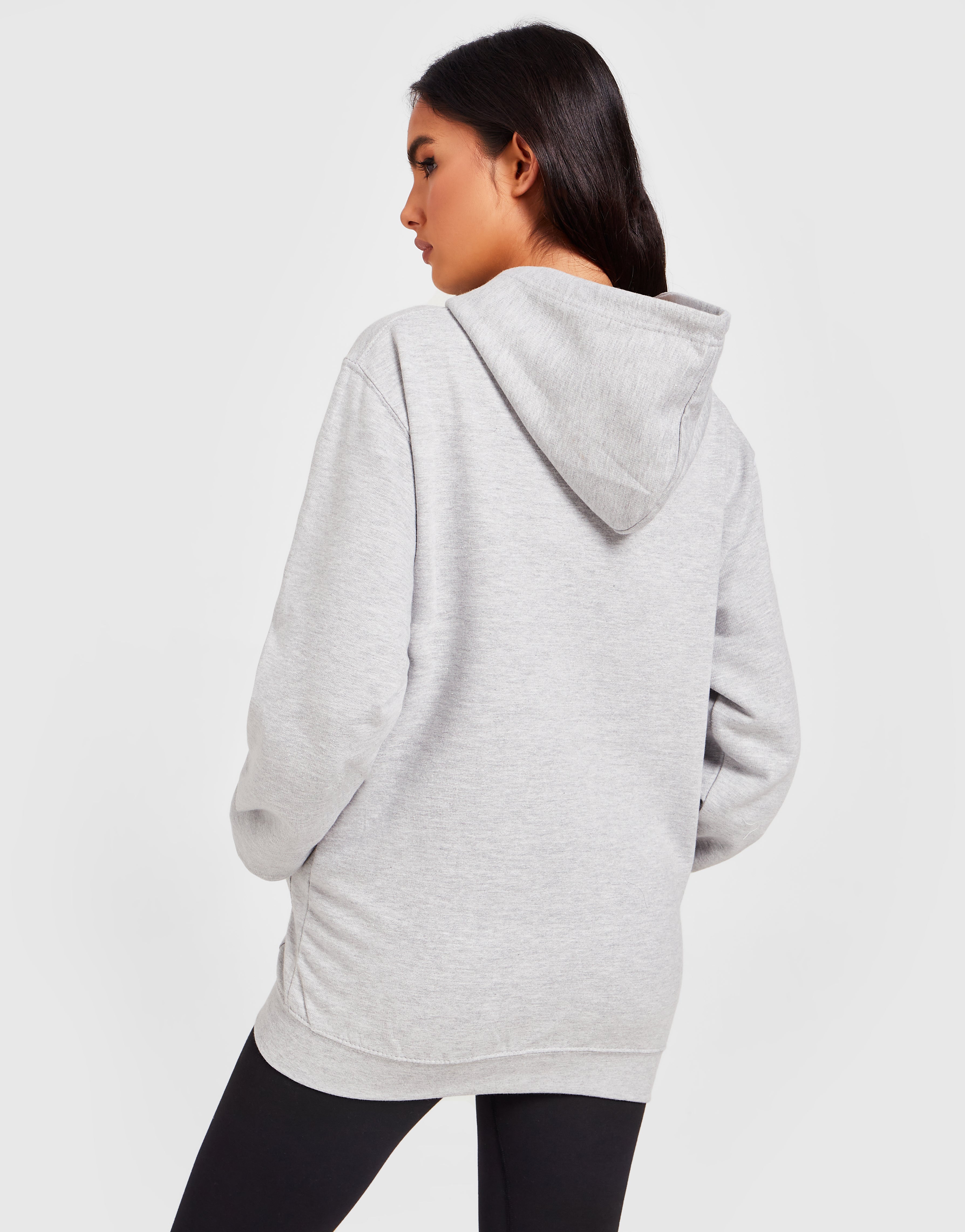 Official Northern Ireland Crest Zip Hoodie Womens - Grey Marl - The World Football Store